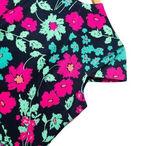 ALEXIA ADMOR Floral Print Scuba Dress Size Small - Picture 3 of 10